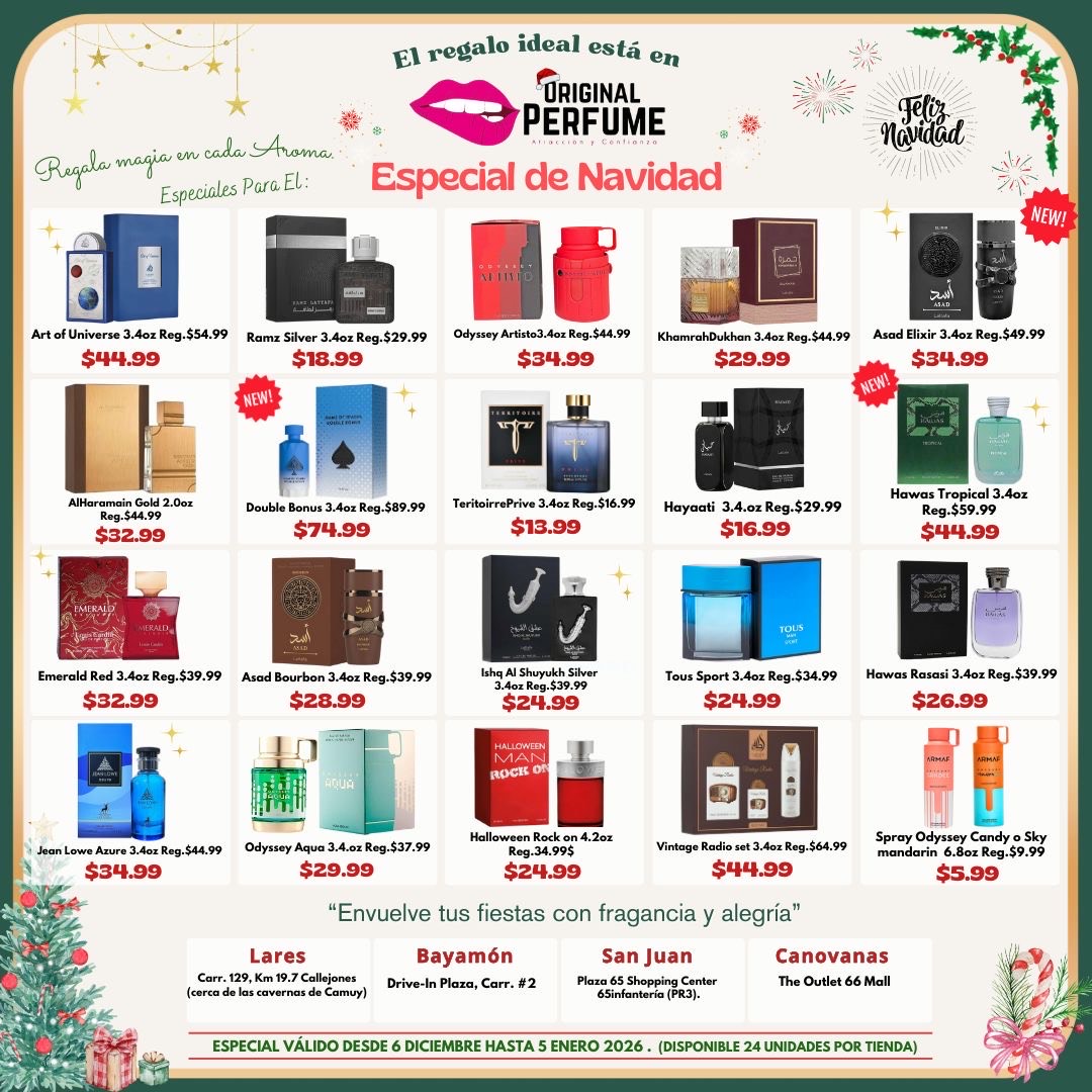 Fragancias desde $13.99